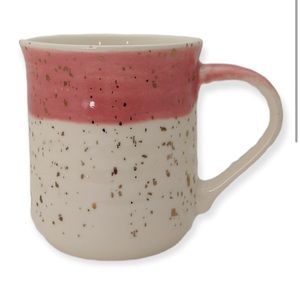 ❤️❤️❤️Sheffield Home Ceramic Coffee Mug Pink White Gold Sparkles